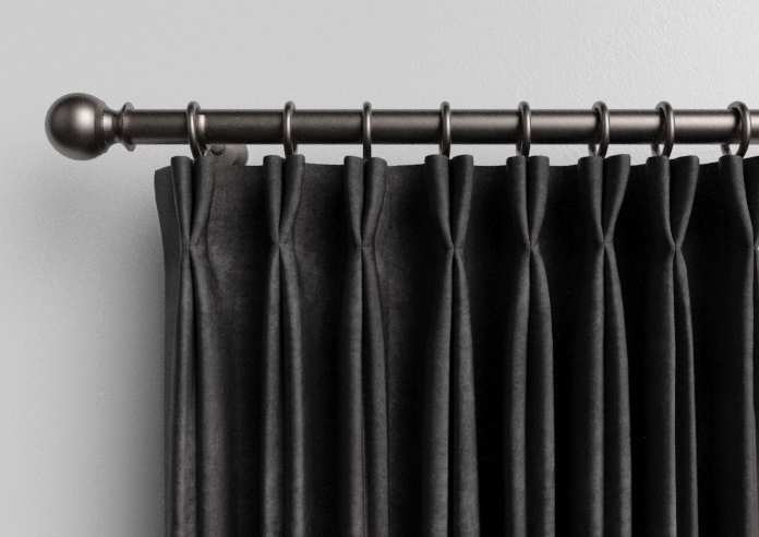 Faux Suede, Charcoal - Made to Measure Curtains - Image 10
